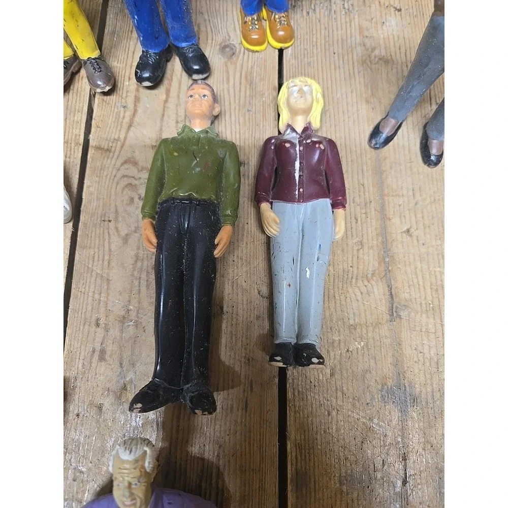 Lakeshore Block Play People Lot of 15 Community Members Workers Career Figures
